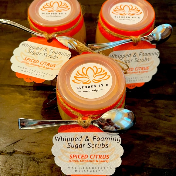 Blended by K Other - **SALE PRICE** Spiced Citrus Whipped & Foaming Sugar Scrubs